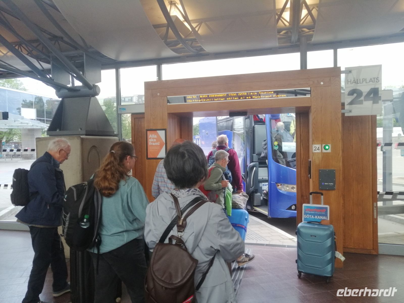 Abfahrt zum Flughafen in Göteborg