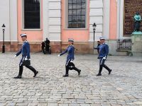 Schweden. Stockholm. Nach der Wachablösung