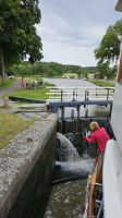 Kreuzfahrt Götakanal - Schleuse in Mem