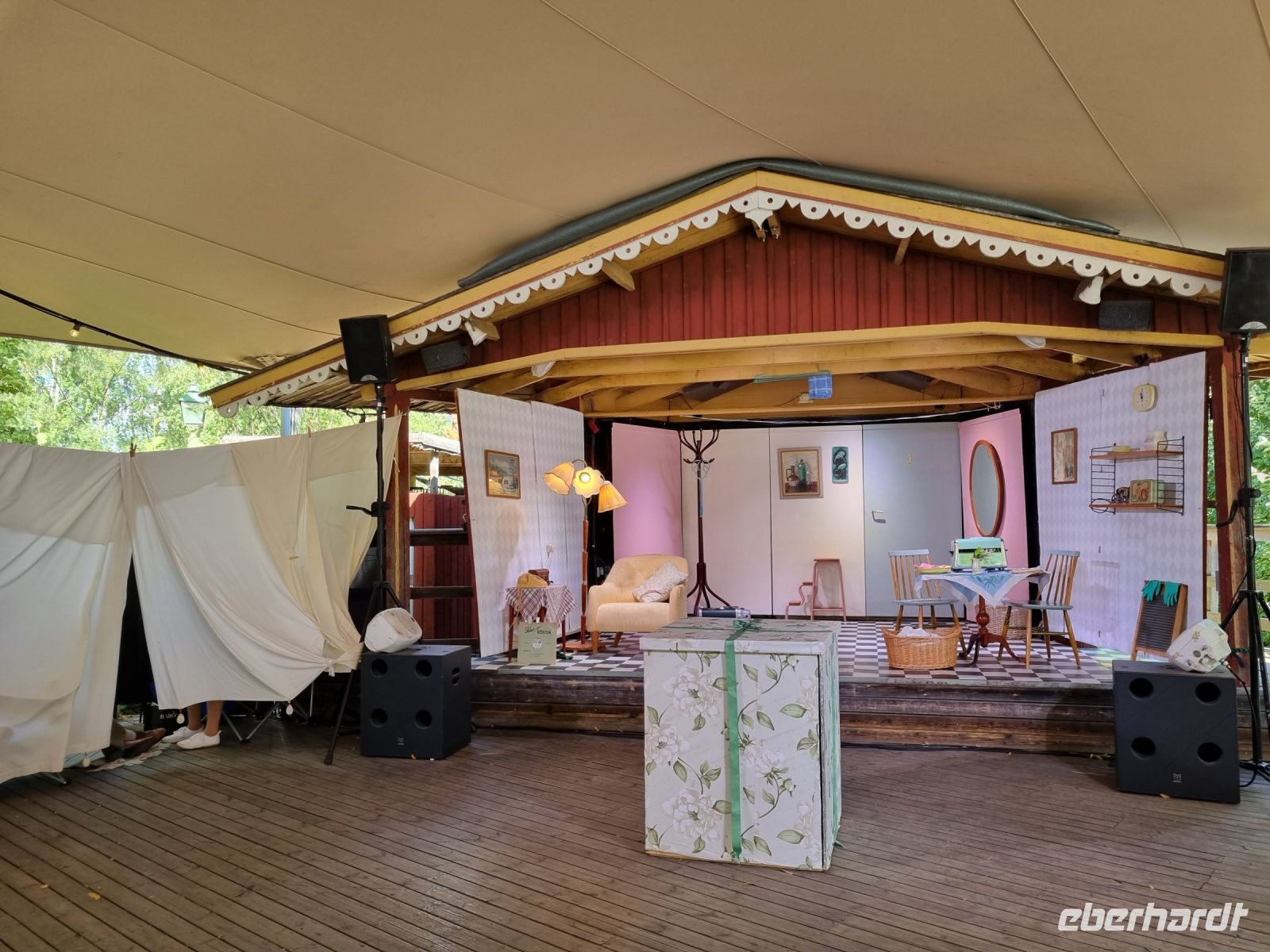 Freilichtmuseum Skansen - Musical-Bühne am Bollnäs square   