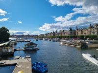 Blick von der Djurgårdsbron (Tiergartenbrücke) zum Strandvägen 
