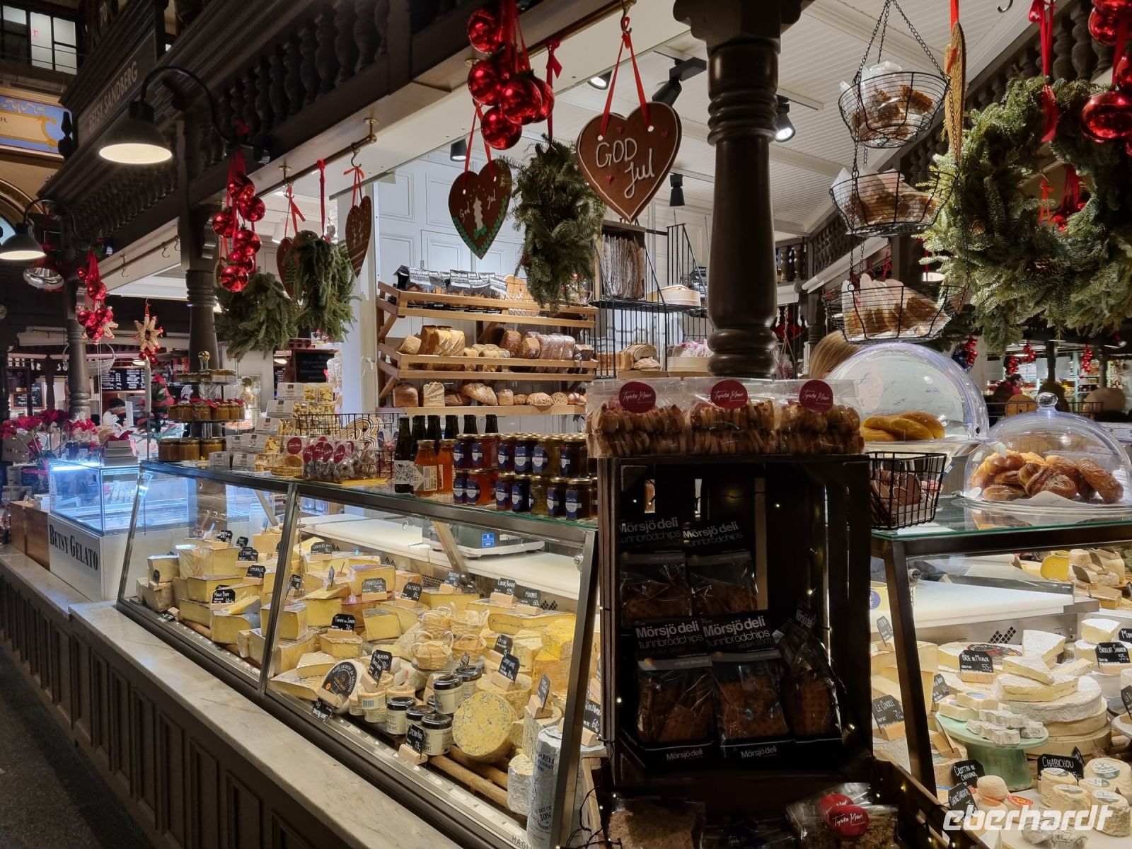 Weihnachtlicher Spaziergang durch Stockholm - Markthalle (Östermalms Saluhall)