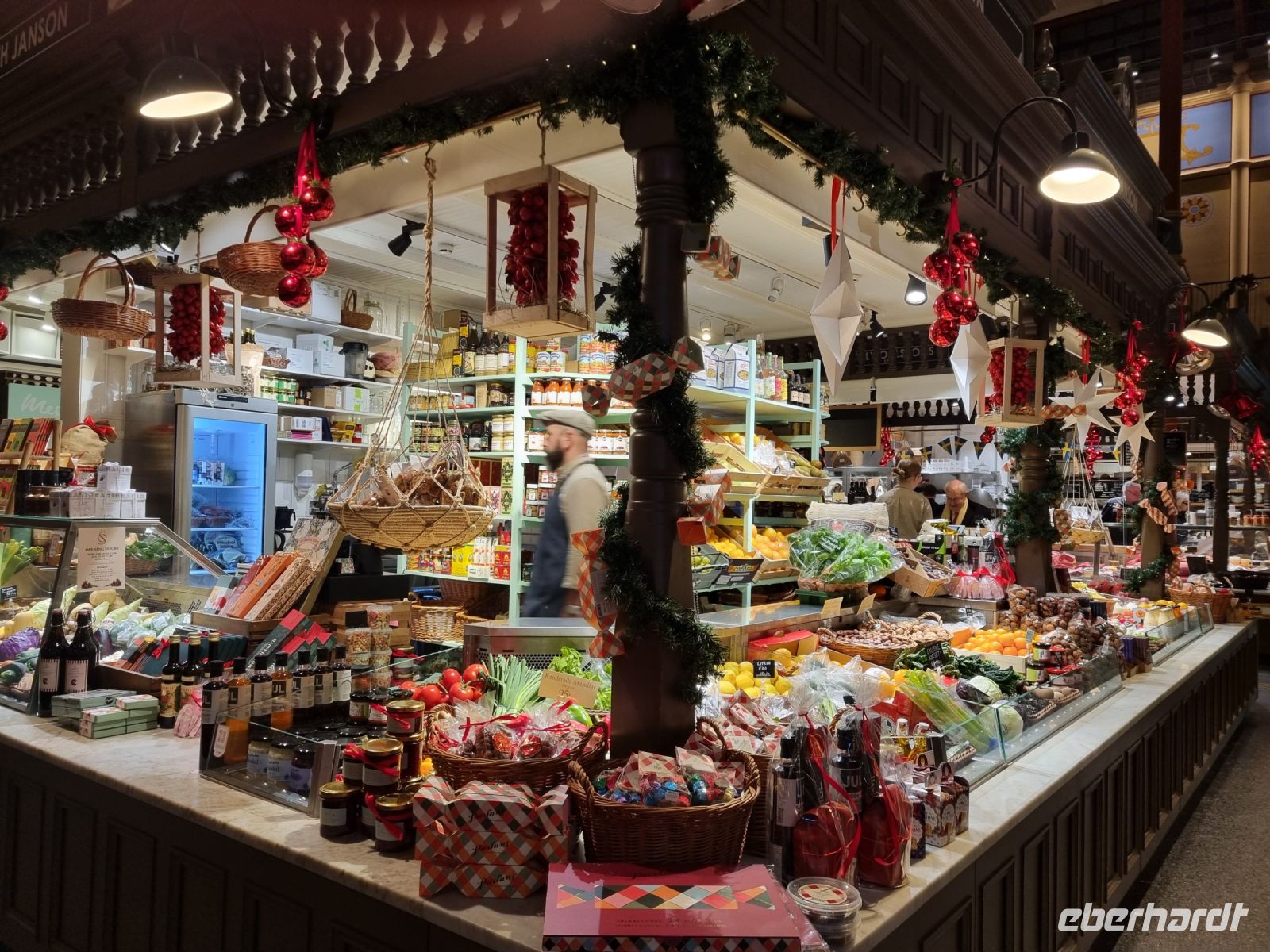 Weihnachtlicher Spaziergang durch Stockholm - Markthalle (Östermalms Saluhall)