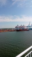 Einfahrt in den Hafen Göteborg