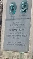 Denkmal für die Erbauer des Dalslands Kanal Nils und Werner Ericson