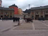 Wachablösung vor dem Stockholmer Schoß 