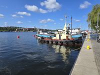 Am Anleger vor dem Rathaus