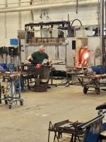 Glasbläser bei der Arbeit