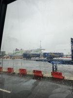 Ankunft in Rostock bei Regen