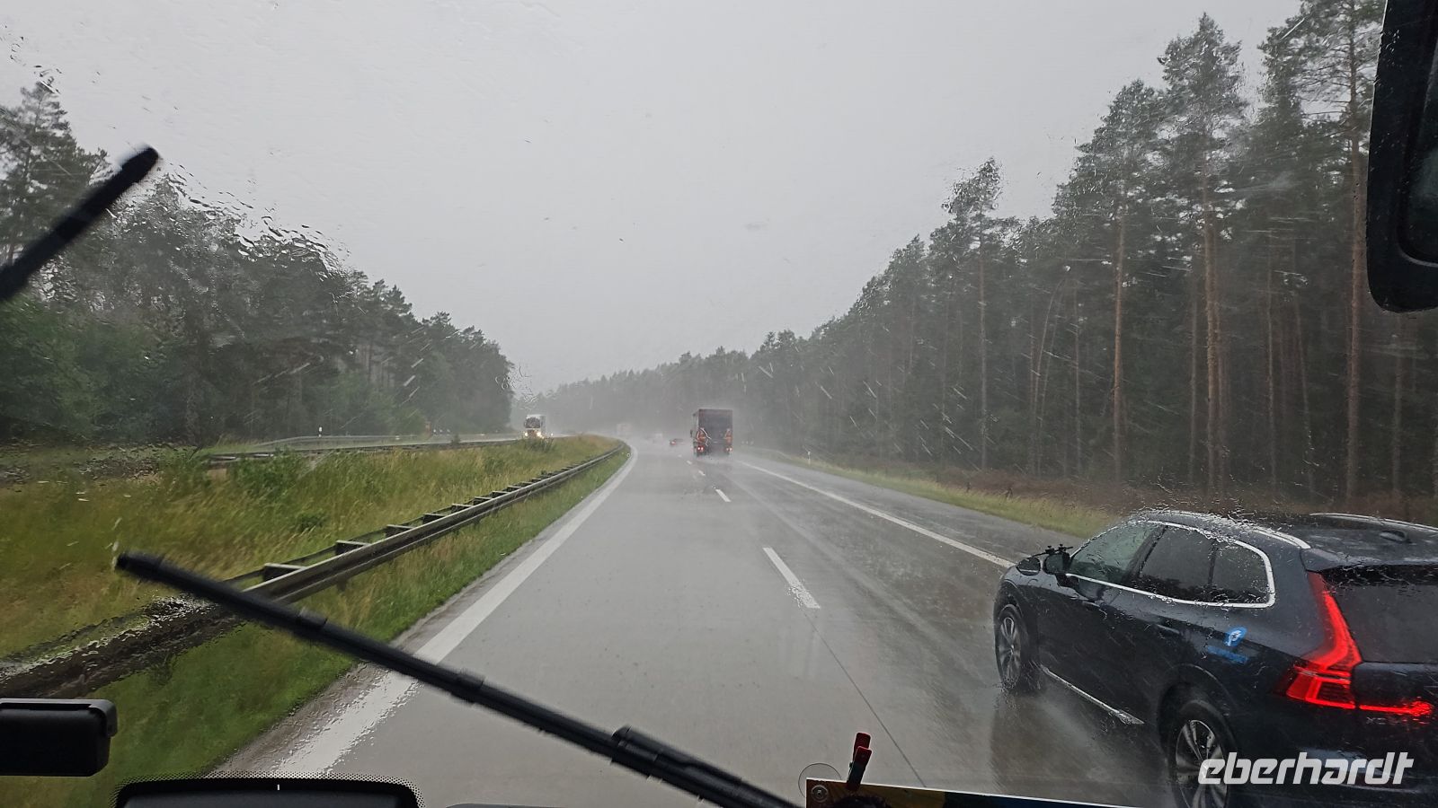 Unwetter auf der Rückreise - trotzdem alle heil angekommen