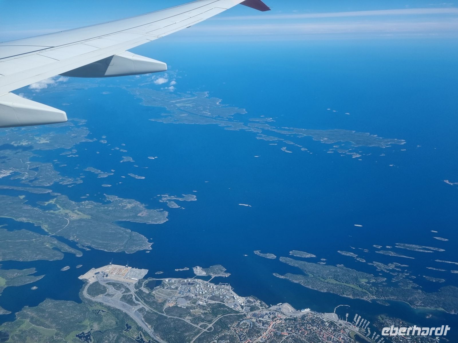 Anflug auf Stockholm...
