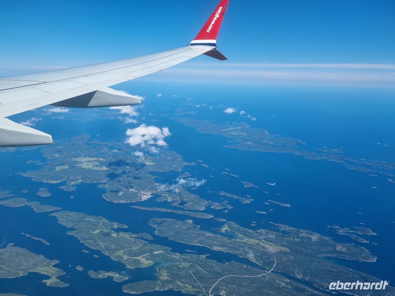 Anflug auf Stockholm...