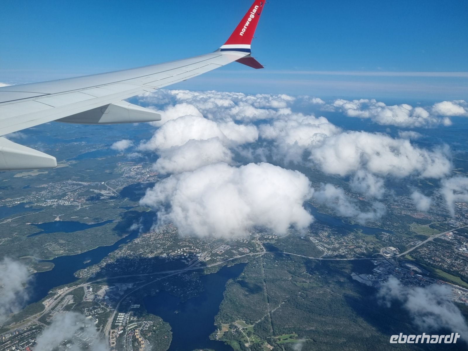 Anflug auf Stockholm...