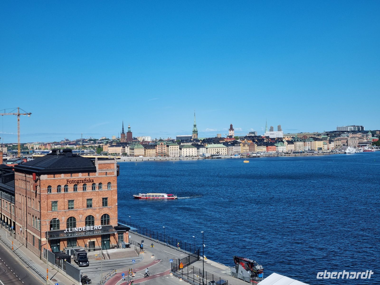 Blick von der Insel Södermalm auf die Altstadt Gamla Stan