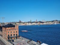 Blick von der Insel Södermalm auf die Altstadt Gamla Stan
