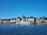 Blick von der Insel Skeppsholmen zur Altstadt Gamla Stan 