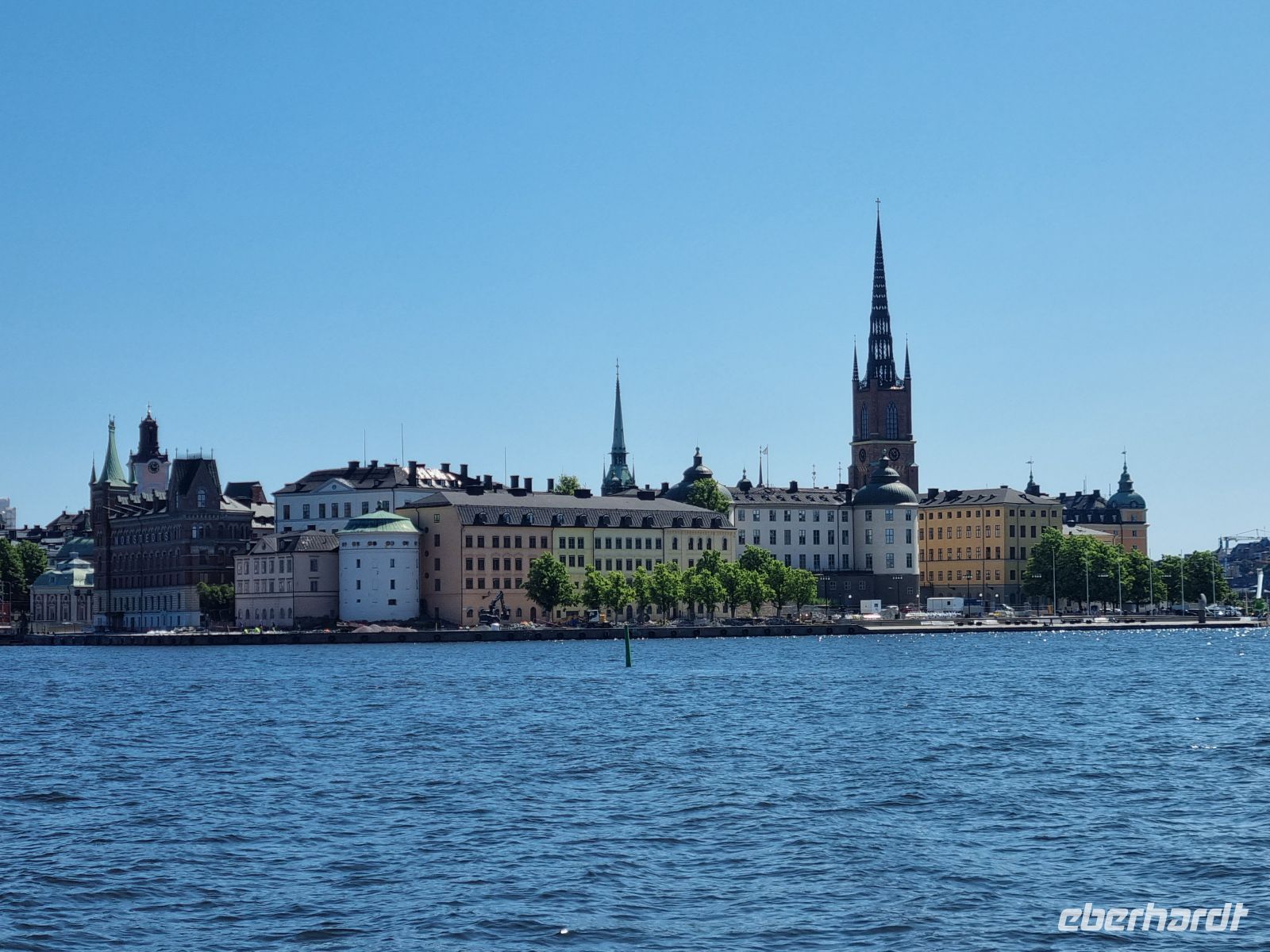 Blick vom Stadshuset zur Insel Riddarholmen (Ritterinsel)