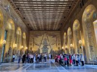 Stadshuset - Goldener Saal mit dem Mosaik der „Königin des Mälarsees“