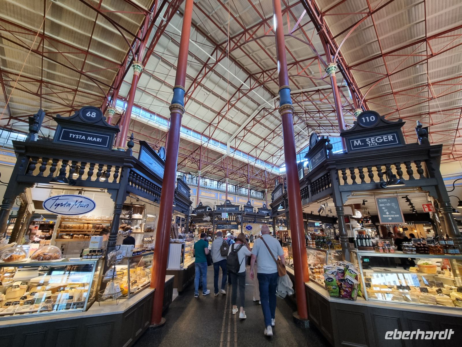 Besuch der Markthalle (Östermalms Saluhall)