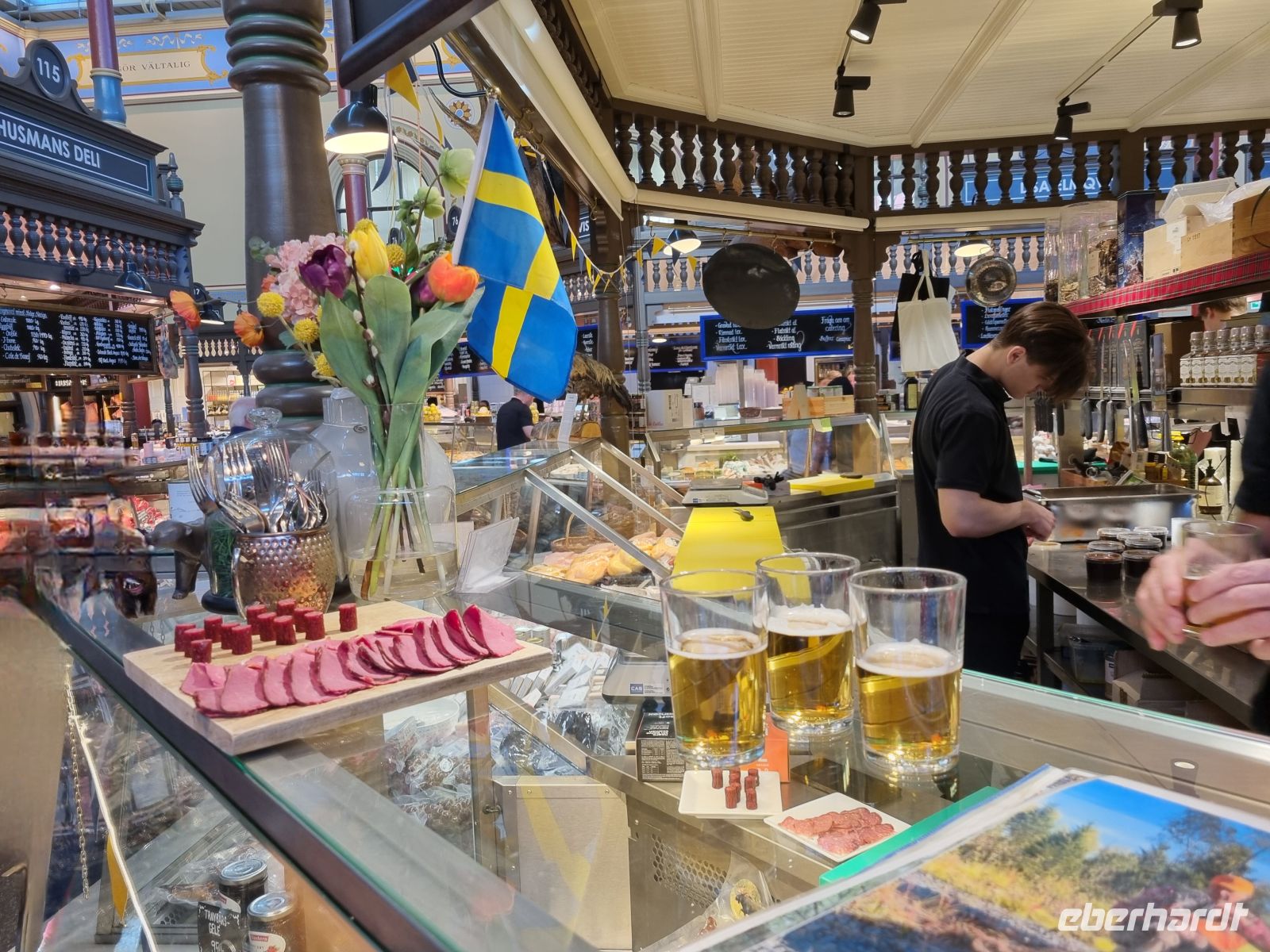 Besuch der Markthalle (Östermalms Saluhall)