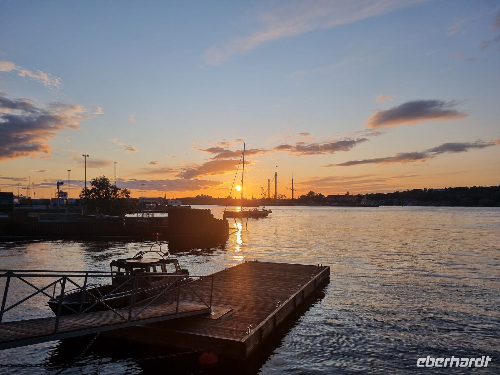 Sonnenuntergang über Stockholm (Ausblick vom 