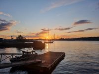 Sonnenuntergang über Stockholm (Ausblick vom 
