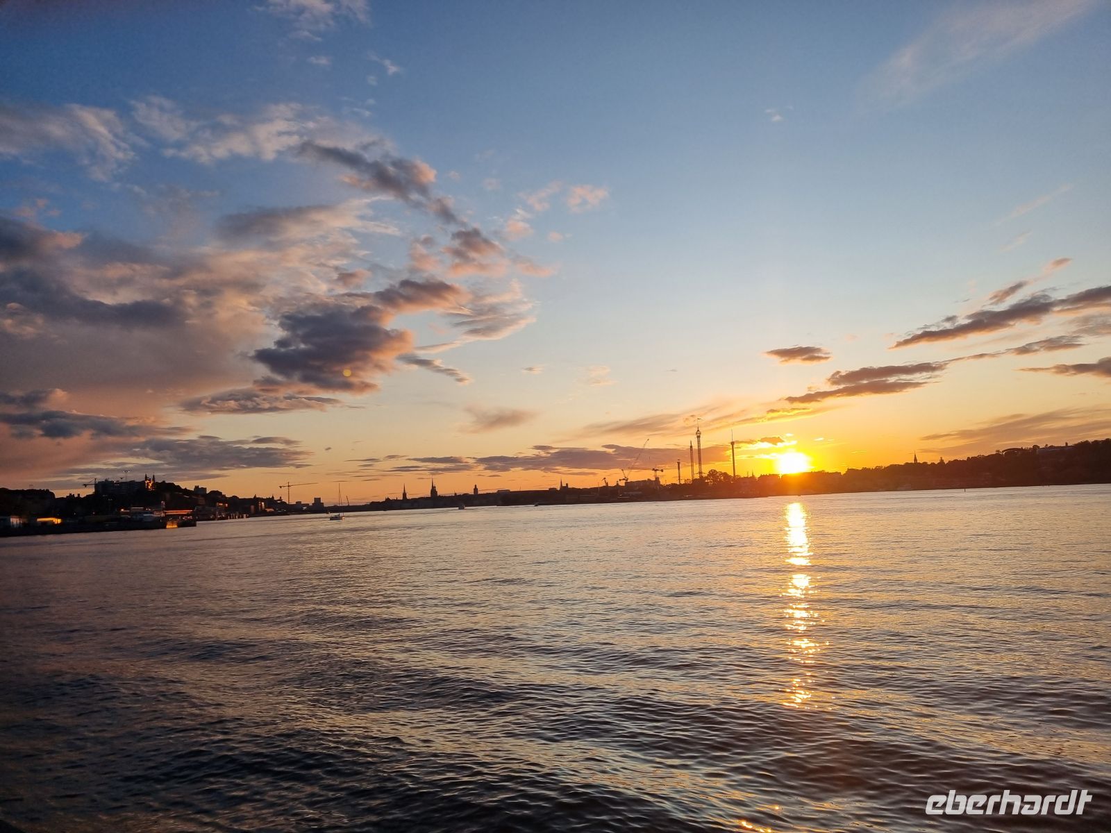 Sonnenuntergang über Stockholm (Ausblick vom 