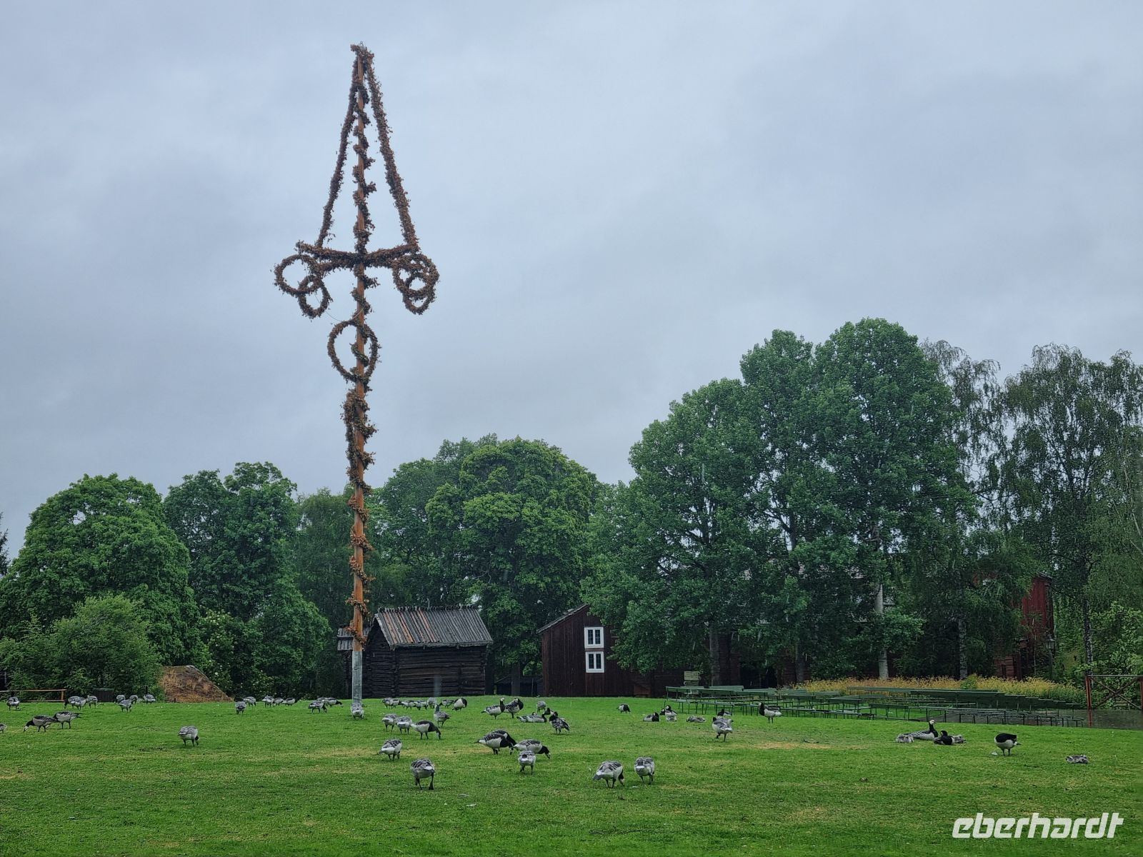 Freilichtmuseum Skansen - schwedischer Mittsommerbaum (Midsommarstång oder Majstång)