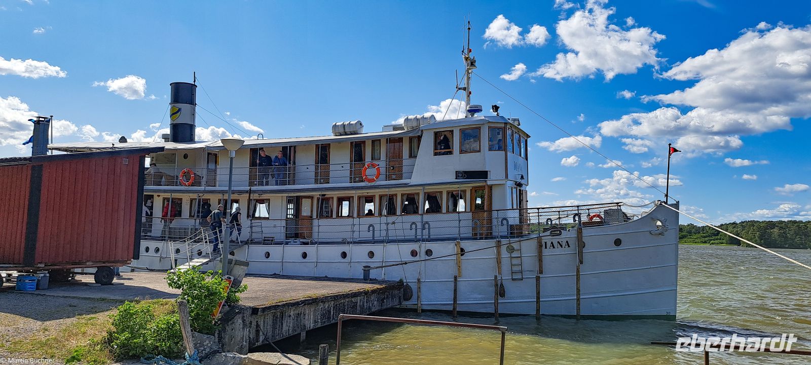 M/S Diana besucht Birka im Mälarsee
