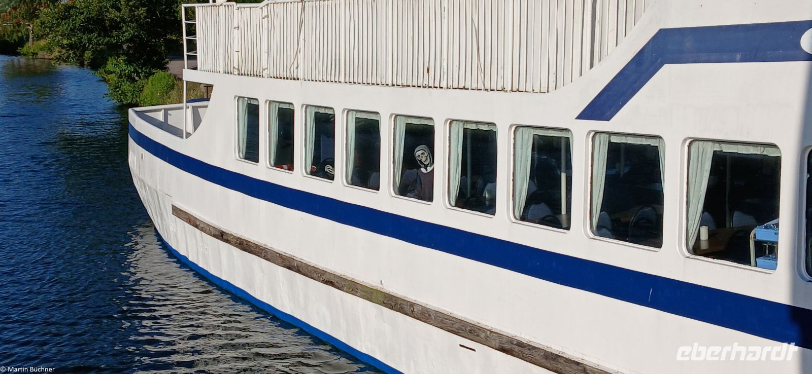 Göta Kanal - Schwedischer Humor - der letzte (vergessene) Passagier - das Schiff ist stillgelegt!