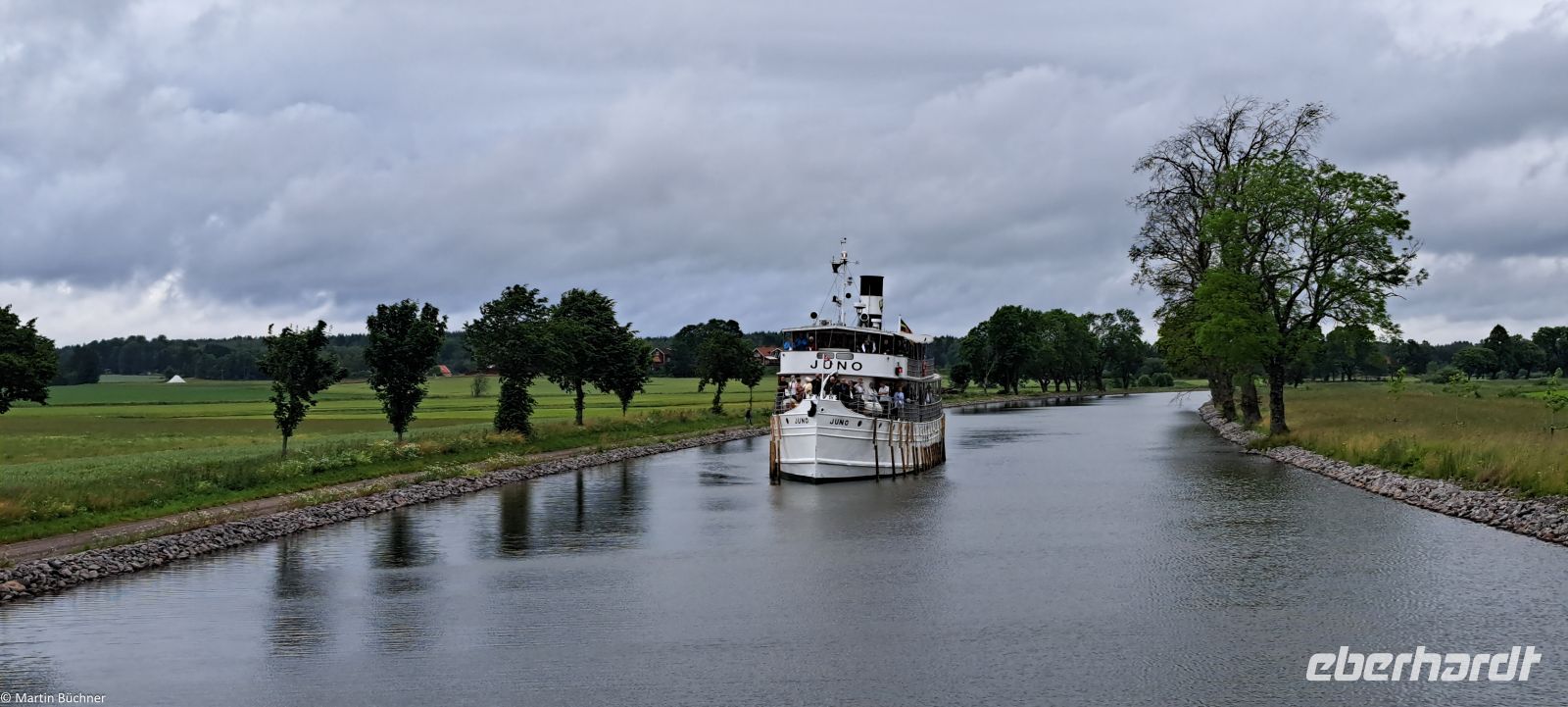 Göta Kanal - M/S Juno begegnet uns