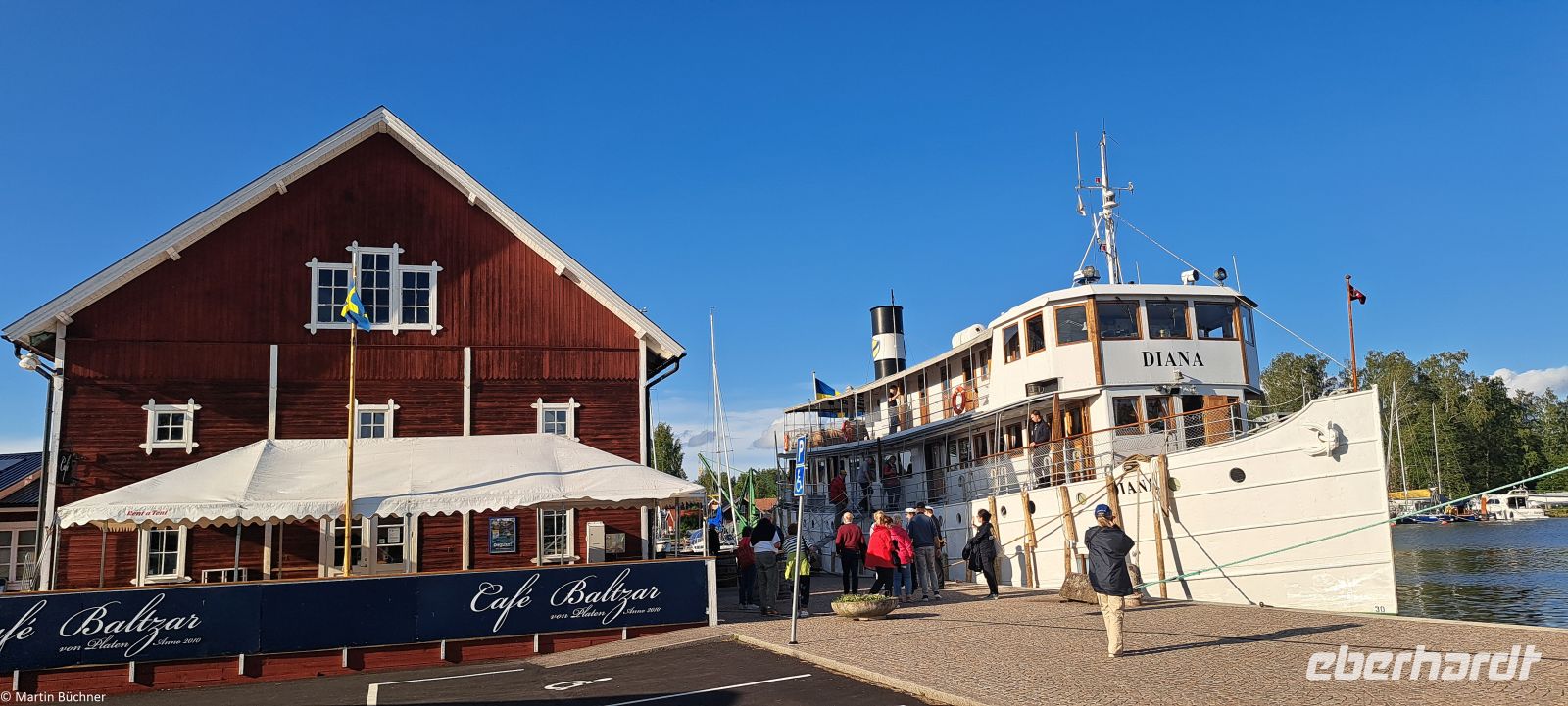 Göta Kanal - Abwettern wegen Sturm auf dem Vänern - Ausflug zum Schloss Läckö