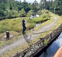 Engste Kurve des Kanals