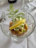 Tatar vom gebeizten Lachs