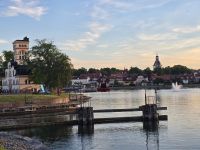 2026_Radreise_Schweden: Västervik Stadtsiluette um 21:30  &ndash; &copy; Dieter Braune (Eberhardt TRAVEL)