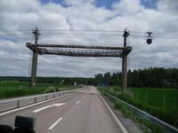 Seilbahn -Mineral Gondeln bei Kungsör