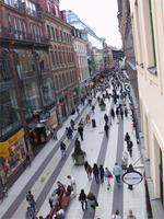 Blick in die Drottninggatan von Stockholm