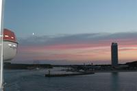 Ablegen der Fähre in Travemünde