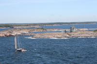 Kleine Schäre im Hafeneinlauf von Mariehamn