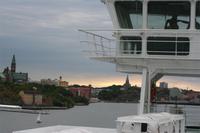 Ankunft am Abend in Stockholm