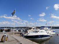 Mariefred Yachthafen am Schloss Gripsholm