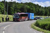 Warten für die Fähre über den Bråviken