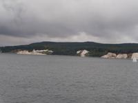 Blick auf Stubbenkammer mit Kreidekliff