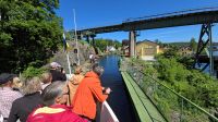 Einfahrt in Trogbrücke
