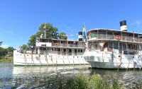Göta Kanal Kreuzfahrt - Begegnung mit MS Juno