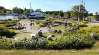 Götakanal Abfahrtstelle Berg mit Minigolfplatz