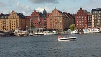 Häuserfront in Stockholm