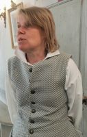 Hannah erklärt uns, wie im Barock Theater gespielt wurde, Drottningholm