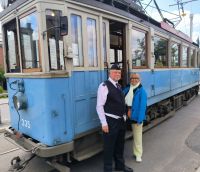 Historische Straßenbahn. Stockholm©Heike