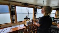 Kreuzfahrt Göta-Kanal - Blick auf die Brücke der MS Diana